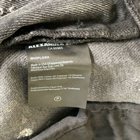 New Alexander Wang Hand Distressed Whiplash Jeans E14 - Picture 12 of 15